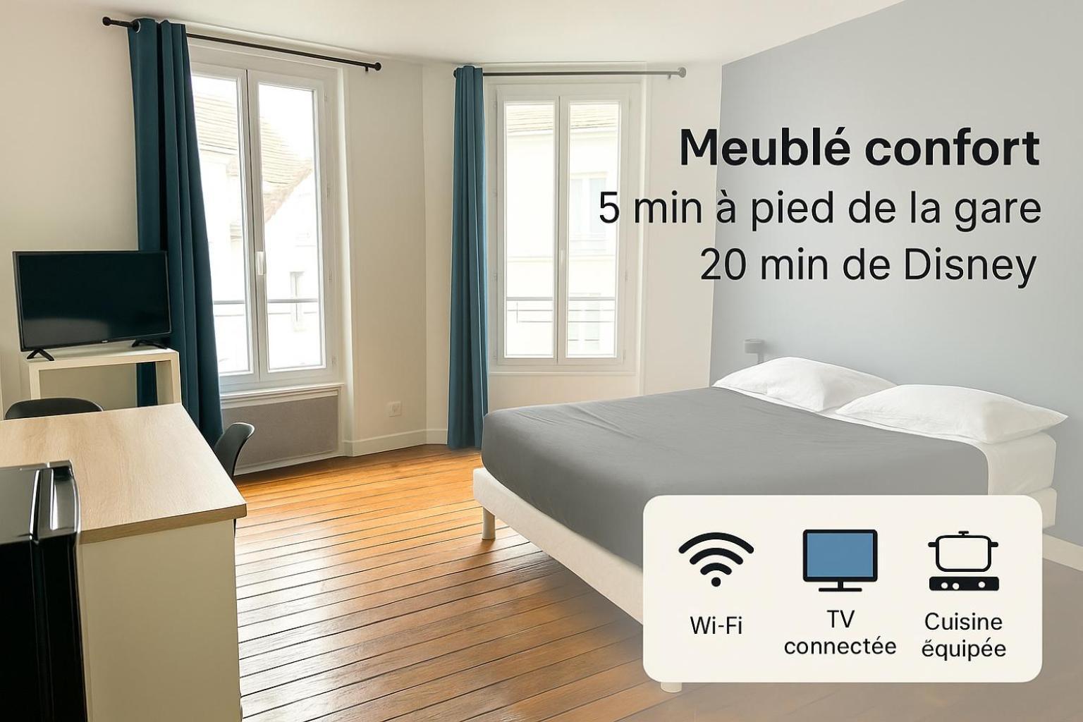 Appartement Maciet 4- Centre Ville Meaux-Gare-Disney Eksteriør bilde